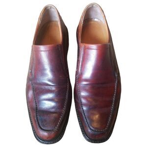 ECCO Burgundy Leather Loafers SZ 42